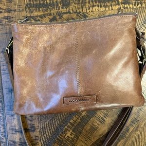 Lucky brand leather crossbody